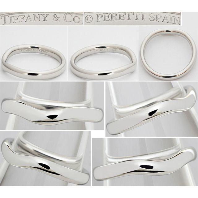 Tiffany & Co.(ティファニー)のティファニー ワイド カーブド バンドリング Pt メンズ リング 指輪 15号 メンズのアクセサリー(リング(指輪))の商品写真