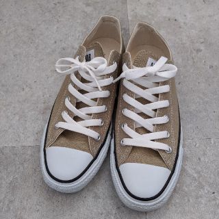 コンバース(CONVERSE)の※4/10まで【美品】オールスター　ベージュ　24.5(スニーカー)