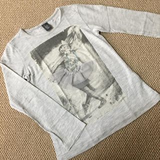 ザラキッズ(ZARA KIDS)の(5-6ans/118㎝)■ザラキッズ/ZaraKids■グレーロンT/長袖(Tシャツ/カットソー)