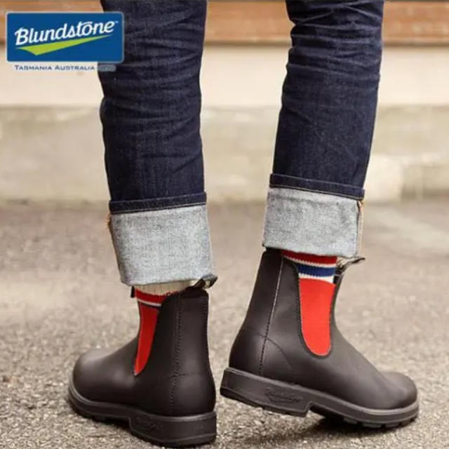 Blundstone(ブランドストーン)の新品　Blundstone ブランドストーン サイドゴア　レッド　レインブーツ メンズの靴/シューズ(ブーツ)の商品写真