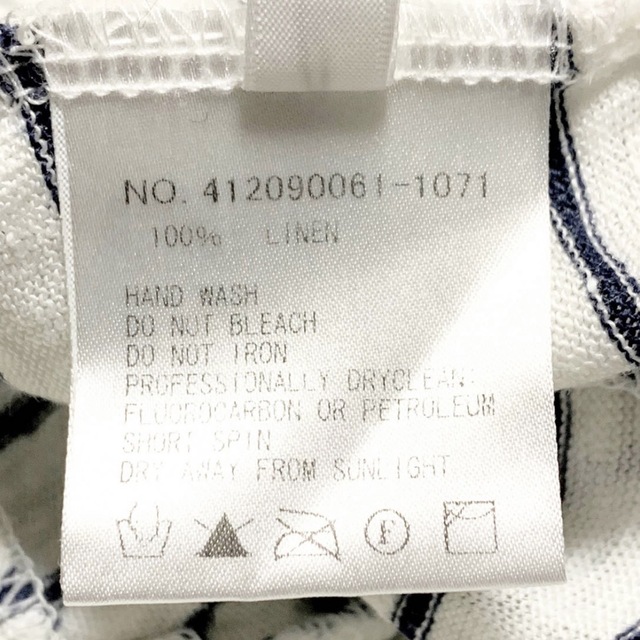 Ron Herman(ロンハーマン)のロンハーマン RHC カーディガン ボーダー 麻 リネン 薄手 長袖 L 羽織 レディースのトップス(カーディガン)の商品写真