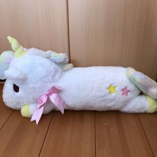 リトルツインスターズ(リトルツインスターズ)のリトルツインスターズ　ユニコーン　ギガジャンボぬいぐるみホワイトVer.(ぬいぐるみ)