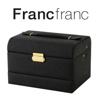 フランフラン(Francfranc)の ❤新品 フランフラン フェイン ジュエリーボックス【ブラック】Lサイズ❤(小物入れ)