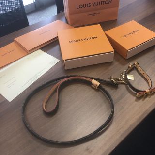 ルイヴィトン(LOUIS VUITTON)のLOUISVUITTON(ヴィトン) 犬用首輪リードセット(リード/首輪)