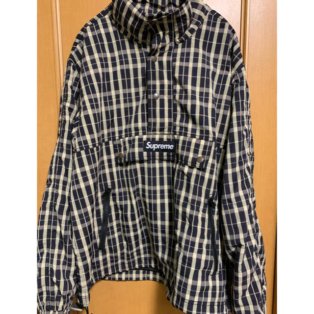 最安L Supreme Nylon plaid pullover