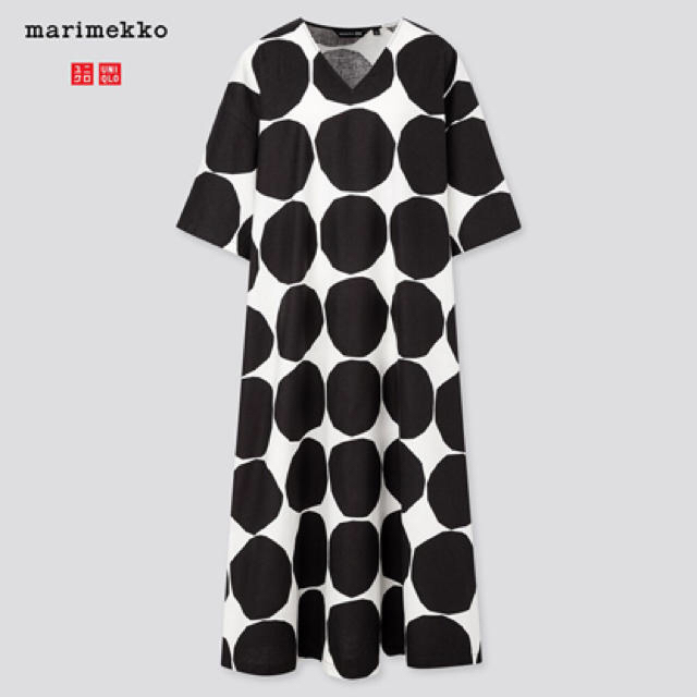 marimekko(マリメッコ)の日本未発売　マリメッコ　UNIQLO 2020 限定ワンピース レディースのワンピース(ひざ丈ワンピース)の商品写真