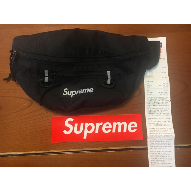 Supreme Waist Bag BLACK ウエストバッグ 黒 19ss