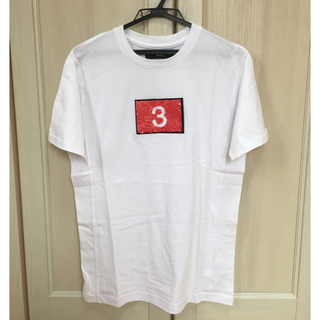 ウノピゥウノウグァーレトレ(1piu1uguale3)の1PIU1UGUALE3 RELAX Tシャツ 半袖 スパンコール ロゴ メンズ(Tシャツ/カットソー(半袖/袖なし))