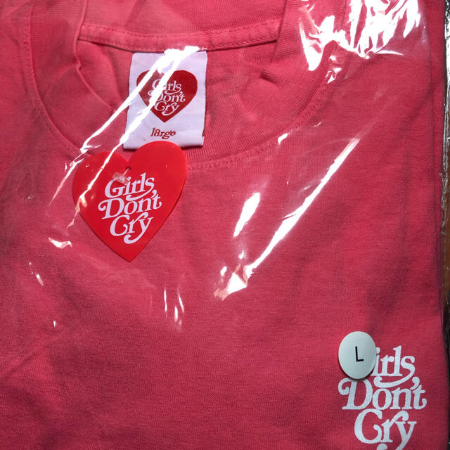 GDC(ジーディーシー)のgirls don't cry LOGO Tee PINK サイズ L メンズのトップス(Tシャツ/カットソー(半袖/袖なし))の商品写真