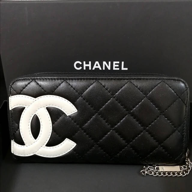 CHANEL(シャネル)の【美品☆】シャネル カンボンライン  ラウンド ファスナー 長財布 レディースのファッション小物(財布)の商品写真