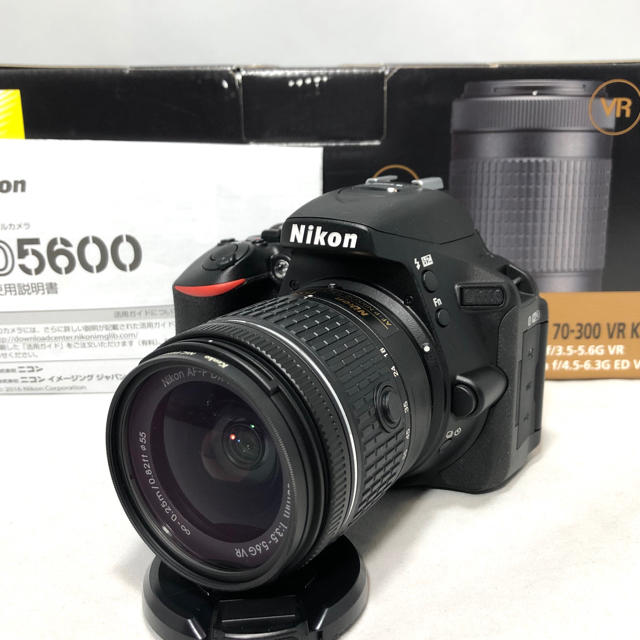 特売 Nikon 新品級 - Nikon D5600 5ショット KIT VR 18-55 AF-P デジタル一眼