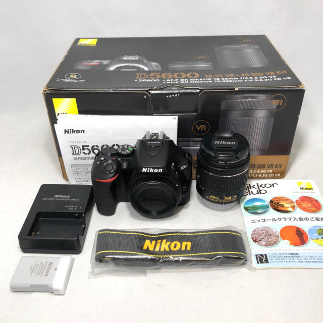 新品級 Nikon D5600 AF-P 18-55 VR KIT 5ショット