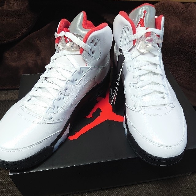 AIR JORDAN 5 FIRE RED 28cm 未使用