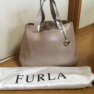 フルラ(Furla)のフルラFURLAのピンクベージュバッグ(トートバッグ)