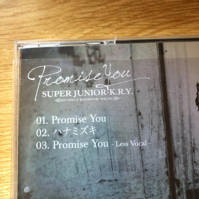 SUPER JUNIOR(スーパージュニア)のSUPER JUNIOR-KRY promise you エンタメ/ホビーのCD(K-POP/アジア)の商品写真