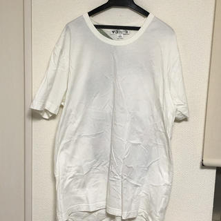ヨウジヤマモト(Yohji Yamamoto)のy3 バックプリントTシャツ　花柄　サイズL 美品(Tシャツ/カットソー(半袖/袖なし))