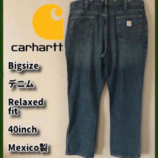 カーハート(carhartt)のカーハート★ビッグサイズ　織タグ　デニムパンツ ジーンズ 40inch(デニム/ジーンズ)