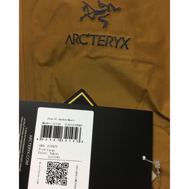 ARC'TERYX(アークテリクス)のアークテリクス Zeta SL Jacket ゼータSL ジャケット　L メンズのジャケット/アウター(マウンテンパーカー)の商品写真