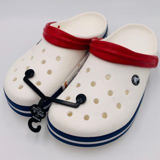 クロックス(crocs)のサンダル クロックス 26cm 白 赤 青 トリコロール(サンダル)