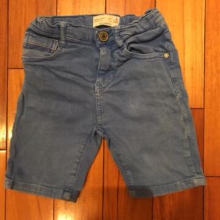 ザラキッズ(ZARA KIDS)の美品‼︎ZARABOYS 男女兼用キッズハーフパンツ ブルー110cm(パンツ/スパッツ)