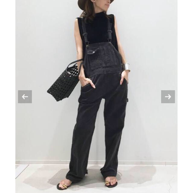 L'Appartement DEUXIEME CLASSE(アパルトモンドゥーズィエムクラス)の新品未使用　STAMMBAUM Corduroy Overall  グレー　36 レディースのパンツ(サロペット/オーバーオール)の商品写真