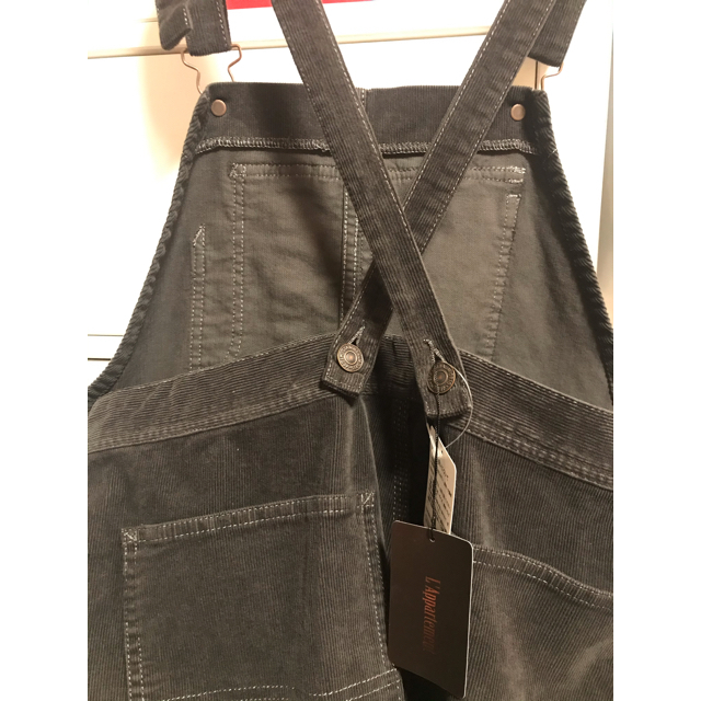 L'Appartement DEUXIEME CLASSE(アパルトモンドゥーズィエムクラス)の新品未使用　STAMMBAUM Corduroy Overall  グレー　36 レディースのパンツ(サロペット/オーバーオール)の商品写真