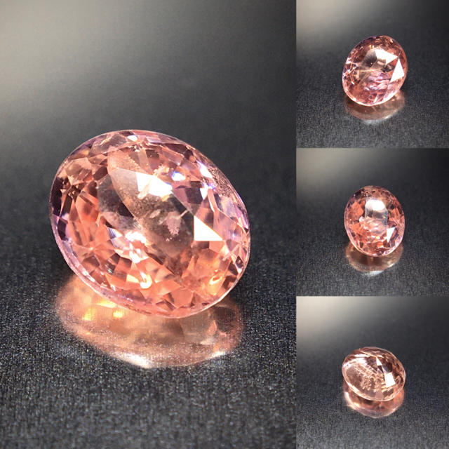 0.98ct "夕日色"の幻の宝石 天然 非加熱 パパラチァサファイア レディースのアクセサリー(リング(指輪))の商品写真