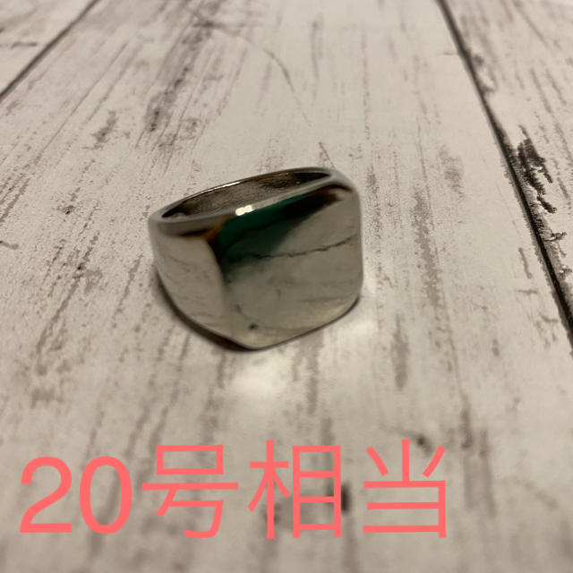 新品　印台　リング　シルバー　20号 メンズのアクセサリー(リング(指輪))の商品写真