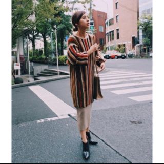 アメリヴィンテージ(Ameri VINTAGE)のAMERI MULTI COLOR STRIPE KNIT DRESS(ロングワンピース/マキシワンピース)