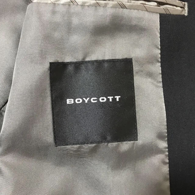 BOYCOTT(ボイコット)のBOYCOTT 黒色テーラードジャケット メンズのジャケット/アウター(テーラードジャケット)の商品写真