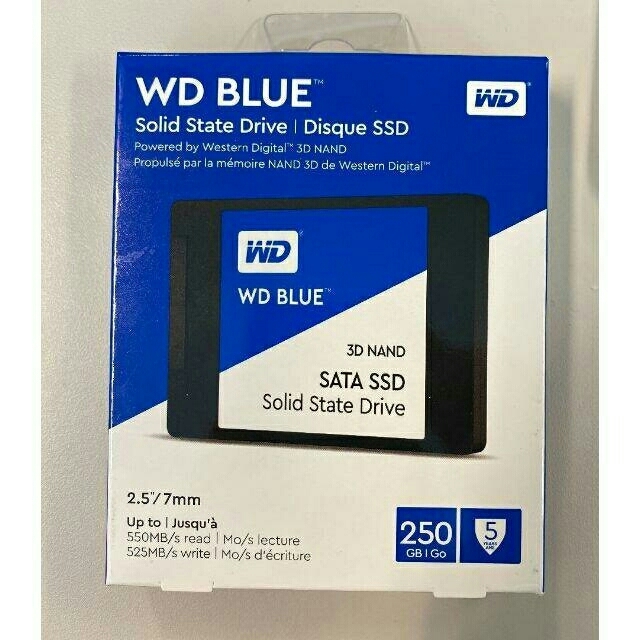未開封 WD BLUE SSD 250GB WDS250G2B0A