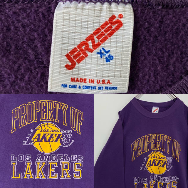 レイカーズ　NBA スウェット　LAKERS  90s Kobe ジャージーズ メンズのトップス(スウェット)の商品写真