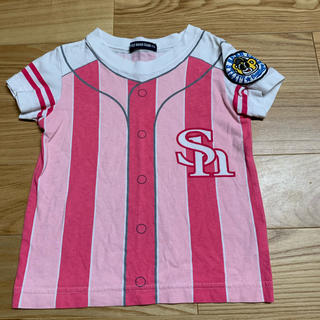 フクオカソフトバンクホークス(福岡ソフトバンクホークス)のホークス　Tシャツ　100(Tシャツ/カットソー)