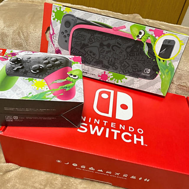 任天堂Switch (スプラトゥーン2,スマブラ)付き