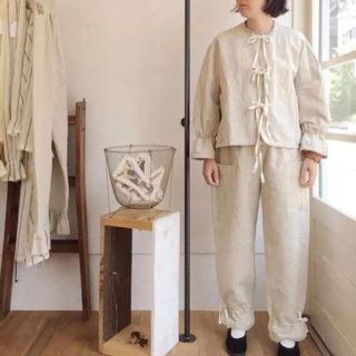 内田ミシン fukoフーコ リネンドロワーズ パンツ