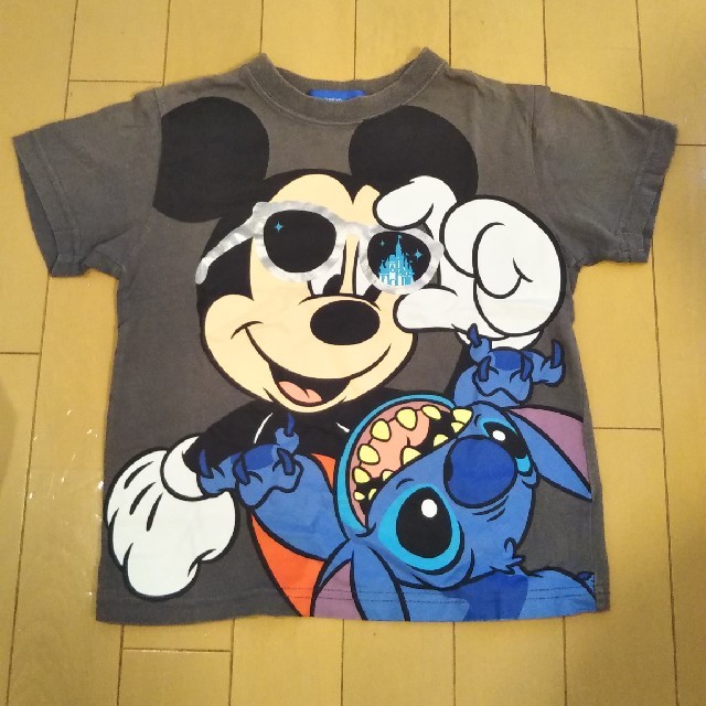 Disney(ディズニー)のキッズ　半袖Tシャツ　ミッキー&スティッチ キッズ/ベビー/マタニティのキッズ服男の子用(90cm~)(Tシャツ/カットソー)の商品写真