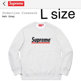 シュプリーム(Supreme)のsupreme underline グレー　L(スウェット)