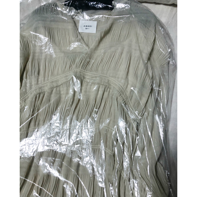 Ameri vintage シャーリング　プリーツドレス