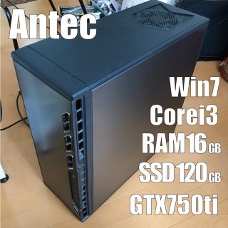 青色ライティング  GTX750Ti搭載 ゲーミングPC