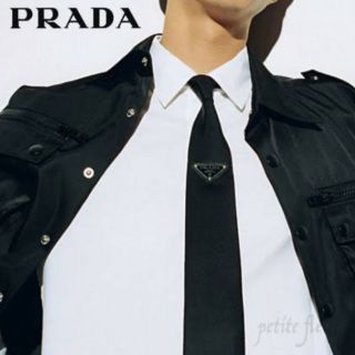 PRADA - 正規品 PRADA プラダ ロゴ プレート ナイロンギャバジン