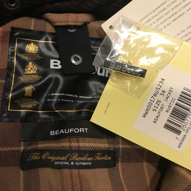 Barbour(バーブァー)の新品未使用 Barbour Beaufort 34 Rustic ラスティック メンズのジャケット/アウター(その他)の商品写真