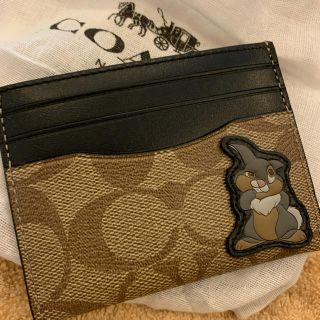 コーチ(COACH)の新品未使用　COACH コーチ　コラボとんすけ　カードケース　① 期間限定(名刺入れ/定期入れ)