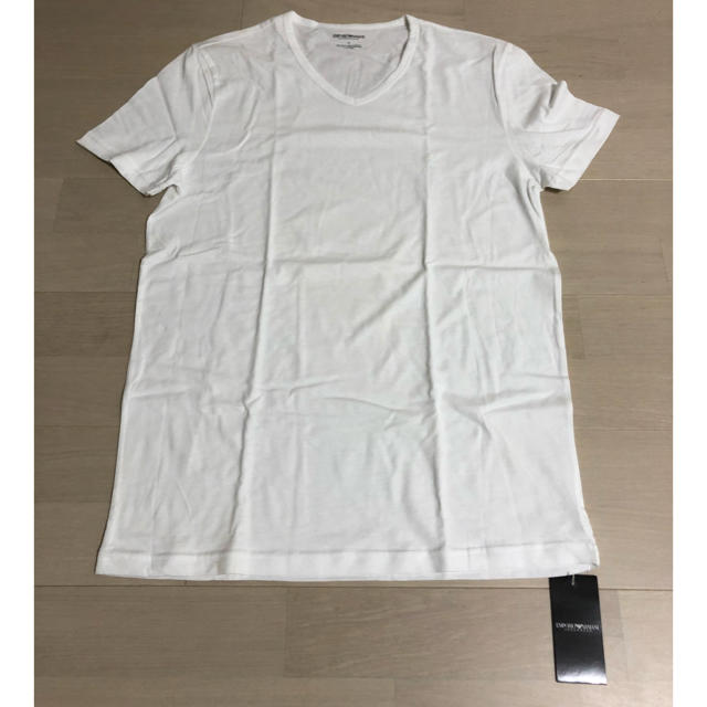 Emporio Armani(エンポリオアルマーニ)のEMPORIO ARMANI Vネック 半袖Tシャツ S 白 メンズのトップス(Tシャツ/カットソー(半袖/袖なし))の商品写真