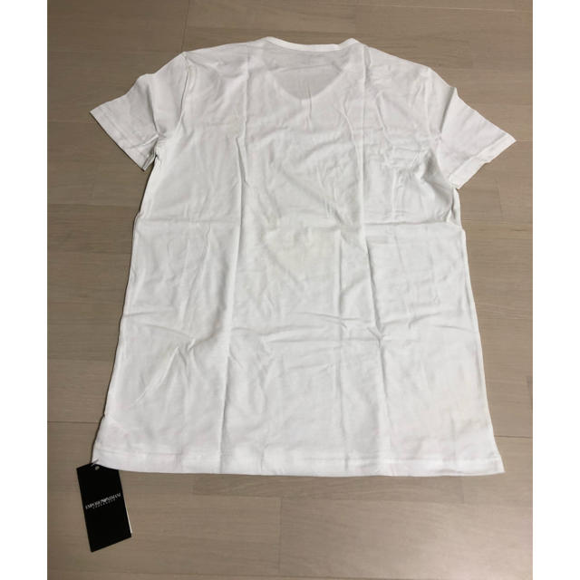 Emporio Armani(エンポリオアルマーニ)のEMPORIO ARMANI Vネック 半袖Tシャツ S 白 メンズのトップス(Tシャツ/カットソー(半袖/袖なし))の商品写真