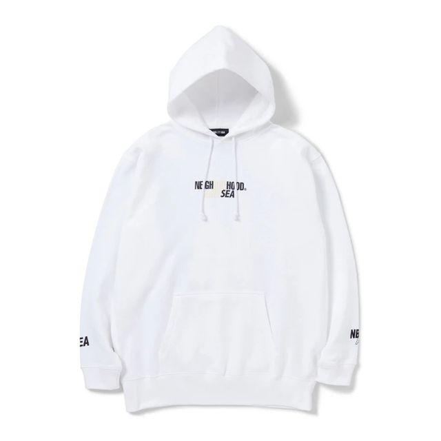 NEIGHBORHOOD(ネイバーフッド)の送込白M　NEIGHBORHOOD x WIND AND SEA Hoodie メンズのトップス(パーカー)の商品写真