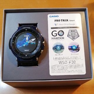 カシオ(CASIO)のCASIO PROTREK Smart WSD-F30 ブルー(腕時計(デジタル))