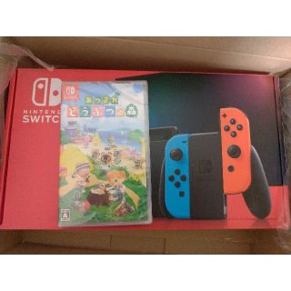 switch ネオン　どうぶつの森　セット