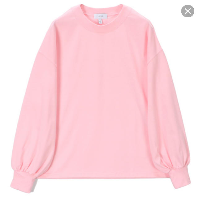 HYKE(ハイク)の新品未使用タグ付 HYKE LONG-SLV TEE pink サイズ1 レディースのトップス(Tシャツ(長袖/七分))の商品写真