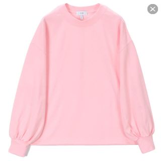 ハイク(HYKE)の新品未使用タグ付 HYKE LONG-SLV TEE pink サイズ1(Tシャツ(長袖/七分))