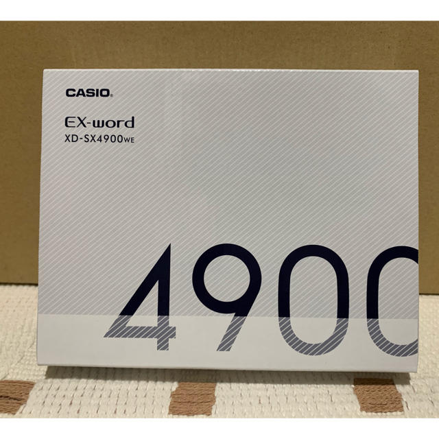 240CASIO EX-word XD-SX4900WE ホワイト　電子辞書